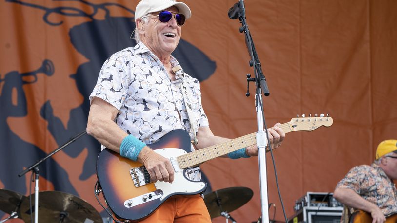 Jimmy Buffett performs at the New Orleans Jazz and Heritage Festival, on Sunday, May 8, 2022, in New Orleans. (Photo by Amy Harris/Invision/AP)