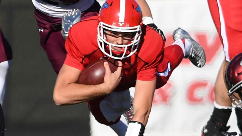 Urbana High School graduate Nathan Mays is a redshirt freshman backup quarterback for Youngstown State University. YSU PHOTO