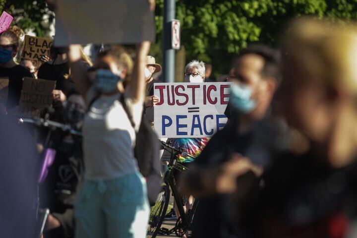 PHOTOS: Protesters gather in Oakwood for social justice