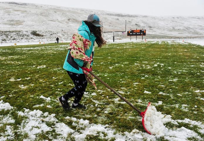 Photos: Early winter? Historic snowstorm blankets Montana, Rockies