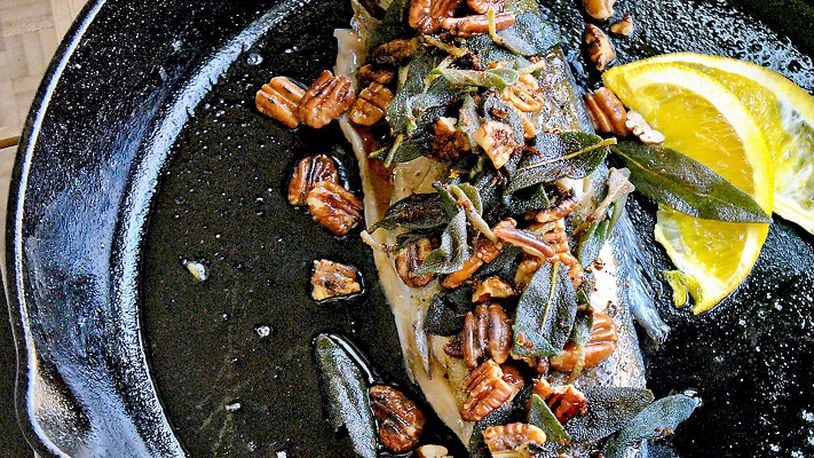 Pan-Fried Rainbow Trout with Crispy Sage and Brown Butter (Gretchen McKay/Pittsburgh Post-Gazette/TNS)