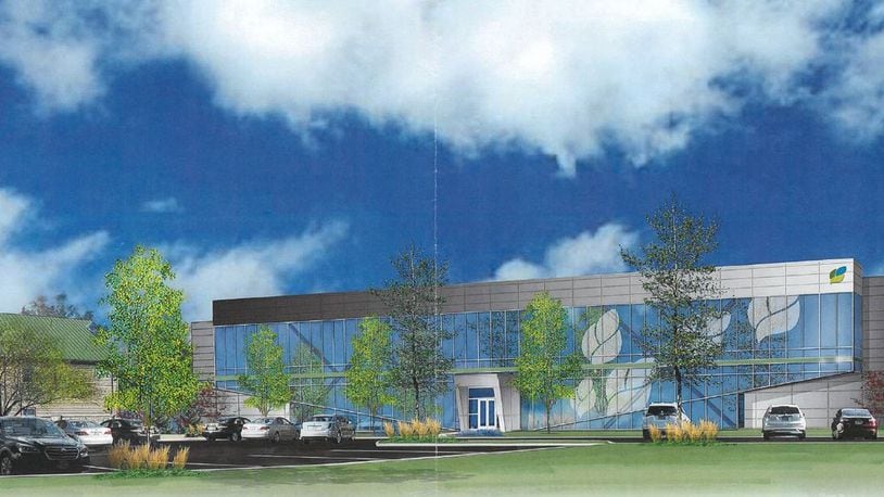 Ohio’s Hospice is moving into the final stages of a multi-million dollar expansion of its Washington Twp. campus. A rendering shows the proposed 31,000 square foot building being constructed by Synergy & Mills Development. CONTRIBUTED