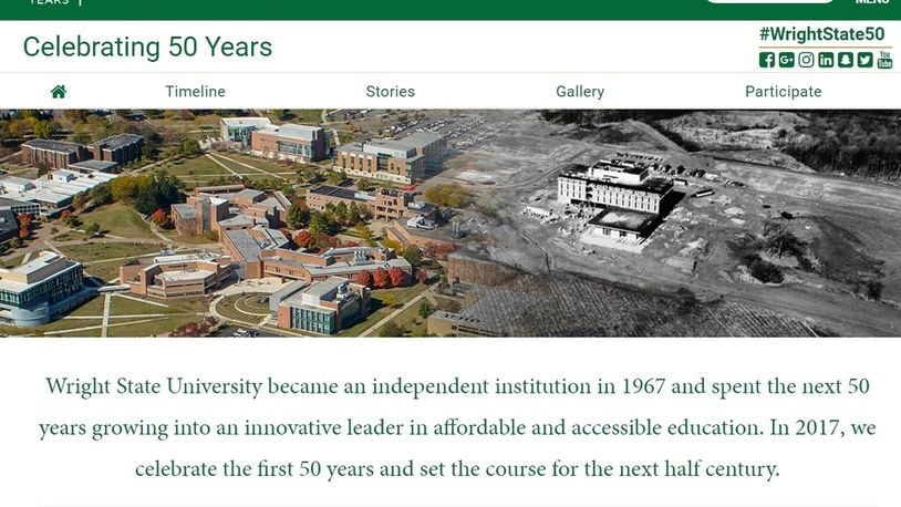 Wright State turns 50 in 2017. The university is asking students, staff and faculty to share why they chose WSU, a memory or their favorite aspect of the college online.