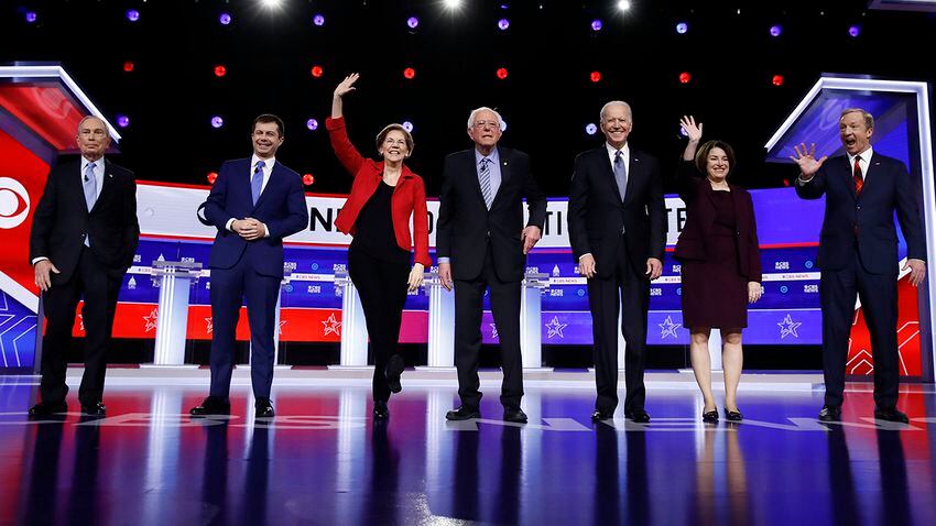 Photos: Democratic presidential candidates face off in South Carolina debate