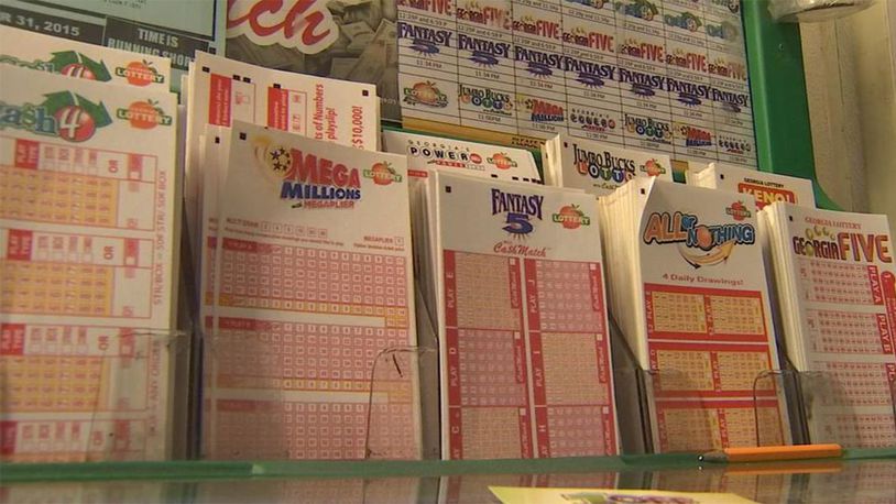 Lottery tickets can be seen in this undated photo from WSB-TV.