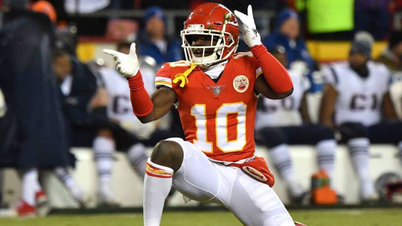 Tyreek Hill led the Chiefs to the AFC Championship game last season.