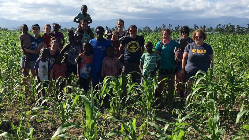 A team of Cedarville University students and staff spent eight days in Haiti helping lay the foundation for a new hospital in the hurricane-ravaged country. CONTRIBUTED