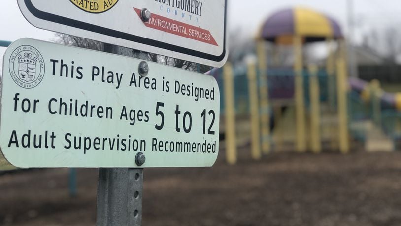 The city of Dayton will spend $744,000 in 2020 and 2021 to upgrade its parks. New equipment will be geared for children 5 to 12, like this playground outside of the Lohrey Recreation Center, by Belmont Park. CORNELIUS FROLIK / STAFF