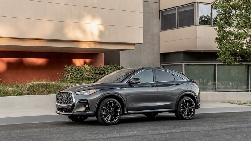 The 2023 Infiniti QX55 is a compact crossover that has, among other things, a CVT. Contributed photo