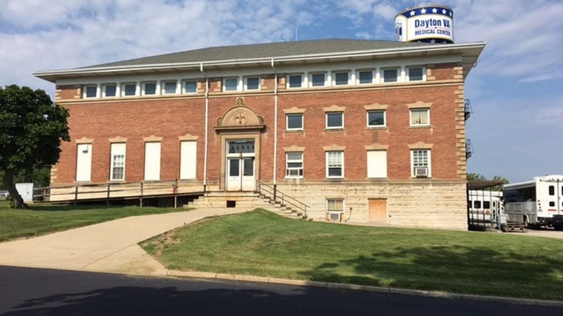 The former clubhouse building at the Dayton VA campus is one of two buildings to be renovated for a future National VA History Center. BARRIE BARBER/STAFF