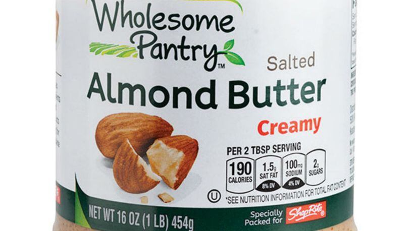 Five varieties of Whole Pantry organic nut butters, manufactured by the Wakefern Food Corp.,  are being recalled over possible listeria contamination. (Photo: Food and Drug Administration)