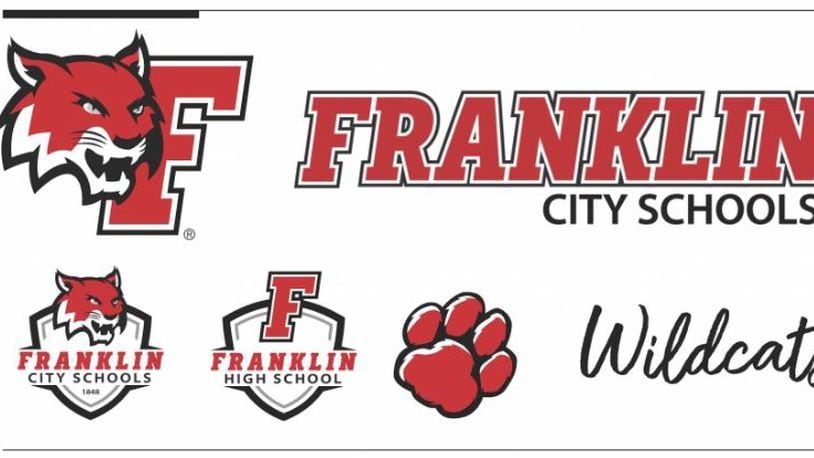 A modern, red, black, and white wildcat with alert ears and open eyes is part of Franklin City Schools’ new district brand that was unveiled at the Sept. 12 groundbreaking of the new Franklin High School. CONTRIBUTED/FRANKLIN CITY SCHOOLS
