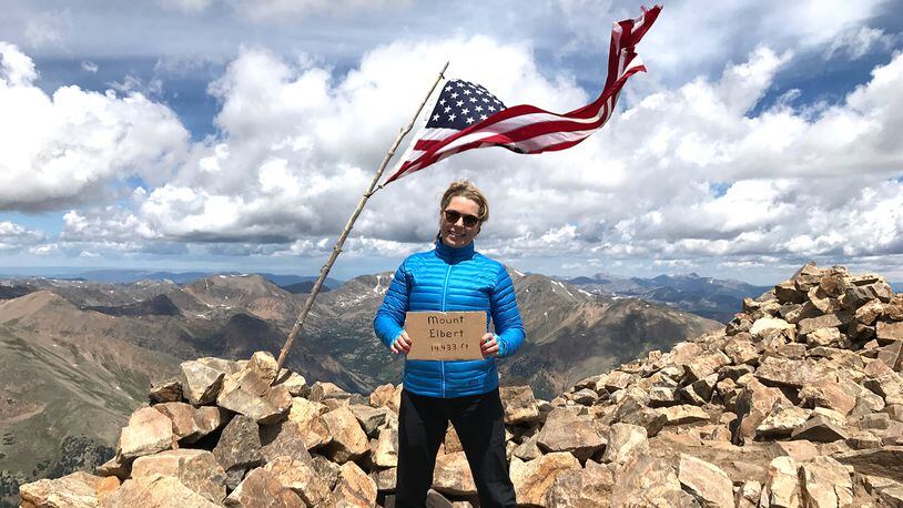 Cheryl Dillin solo climbed Mt. Elbert, the tallest mountain in Colorado in June 2017. CONTRIBUTED PHOTO