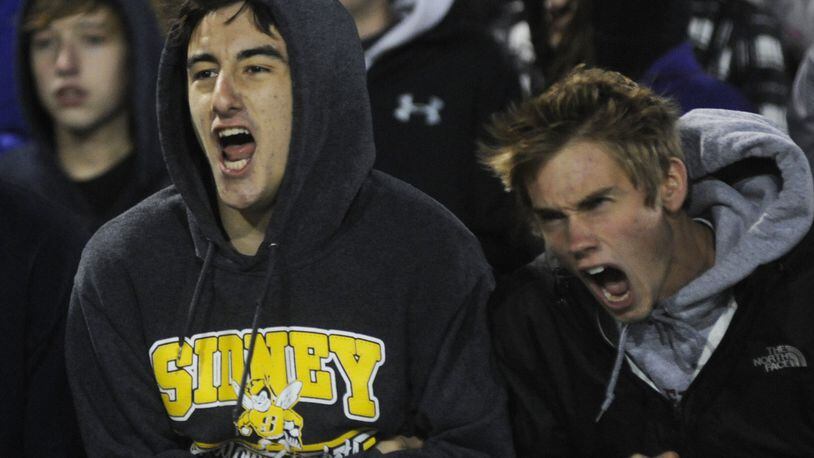 There’s lots to cheer about with Sidney football. MARC PENDLETON / STAFF