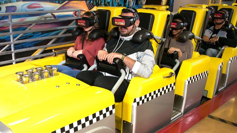 The New York-New York Hotel &amp; Casino in Las Vegas will add a virtual reality experience to the Big Apple roller coaster. (Tomek Pleskaczynski)