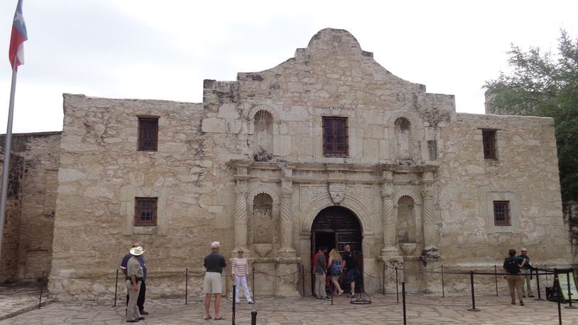 The Alamo in downtown San Antonio is the No. 1 tourist attraction in Texas and gets nearly 3 million visitors a year. It is where 189 men died fighting for Texas independence. (Bob Downing/Akron Beacon Journal/TNS)