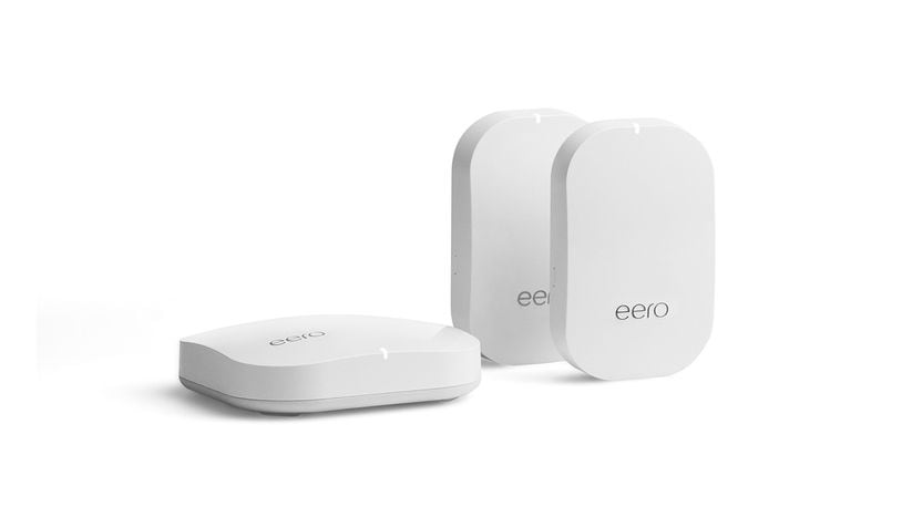 Eero base unit and two beacons can cover your whole house with Wi-Fi. (Eero)