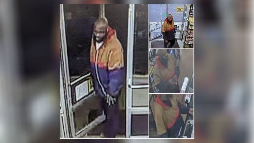 Troy police on Monday, Jan. 20, 2020, released this series of photos of a suspect in the investigation of counterfeit money being circulated in Miami County.