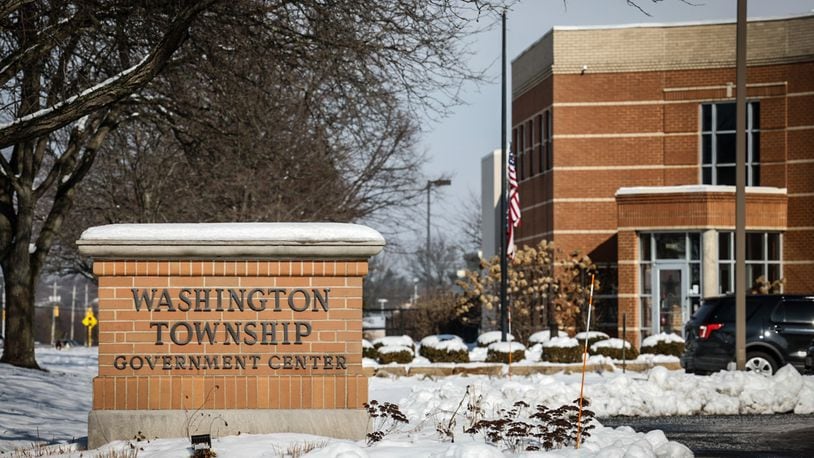 The Washington Twp. Government Center is located at 8200 McEwen Road. JIM NOELKER/STAFF