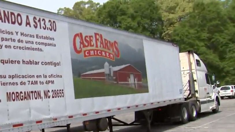 According to state officials, at least two cases of COVID-19 have been reported at Case Farms in Morganton, which is the same farm that helped feed hundreds of families at discounted prices last month.