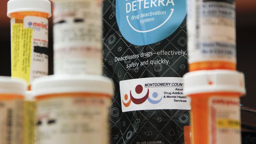 Deterra, a new type of drug disposal bag allows for unused or expired prescriptions to be rendered inert and disposed in a landfill. CHRIS STEWART / STAFF