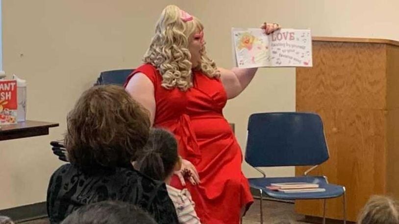 Steven Igarashi-Ball, who performs drag under the name Miss Terra Cotta Sugarbaker, said he is left feeling discriminated against after his drag queen story time event at the Alpharetta library was taken off the calendar by the Fulton County library system. He said he doesn’t know why. (Photo: The Atlanta Journal-Constitution)