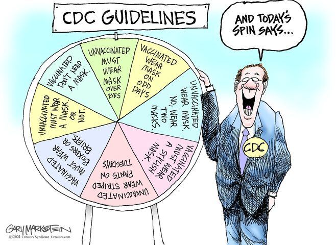 Week in cartoons: CDC guidelines, Simone Biles and more