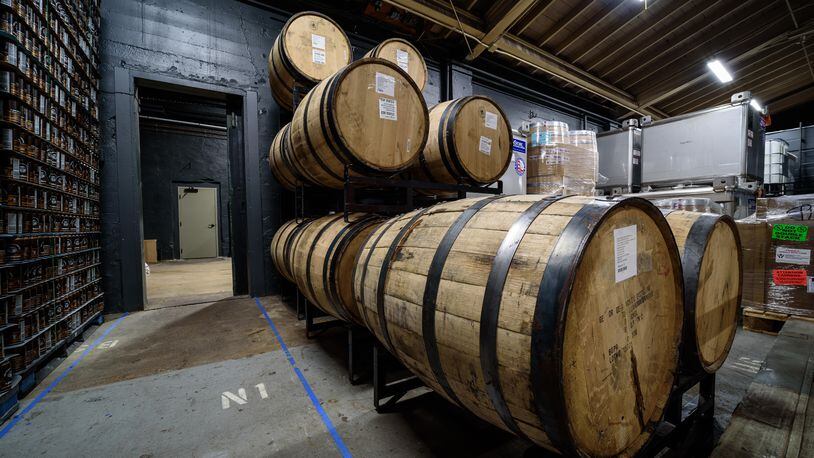 Here's a sneak peek inside the Dayton Barrel Works Artisan Distillery, located at 324 E. Second St. in downtown Dayton. A part of The Dayton Beer Company, the grand opening of the new coffee & cocktail bar "The Local Option" will take place on October 2nd & 3rd, 2020. A soft opening will be held on Sept. 29th, 30th & October 1st. Spirits from the Dayton Barrel Works Artisan Distillery will be available starting Nov. 1. TOM GILLIAM/CONTRIBUTED