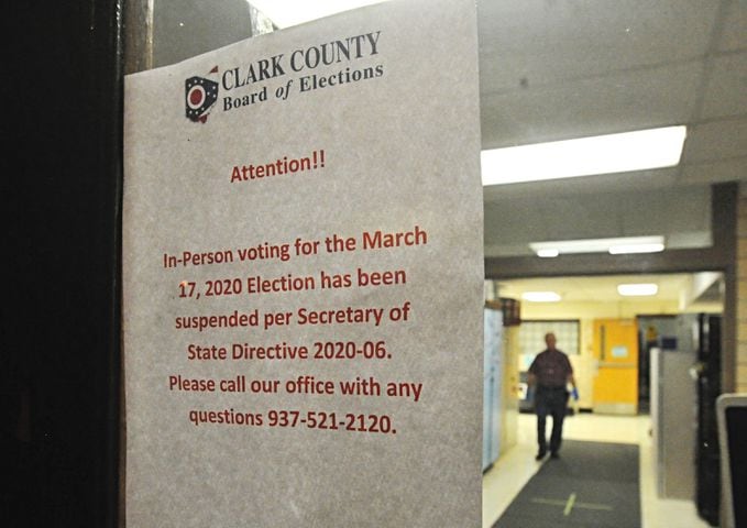 PHOTOS: Polls closed over coronavirus health hazard