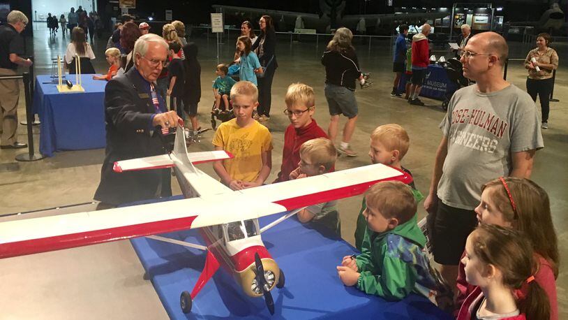 The National Museum of the United States Air Force held a Home School STEM Day last month. The event was meant to help students aged 5-18 learn about aviation history and science, technology, engineering and math with activities. CHUCK HAMLIN / STAFF
