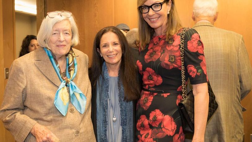 Two artists with Dayton roots were honored at the 2017 "Walk of Fame" luncheon. Pictured are cartoonist Cathy Guisewite (center) and actress Allison Janney (right.) On the left is Janney's proud mama, Macy Janney. CONTRIBUTED