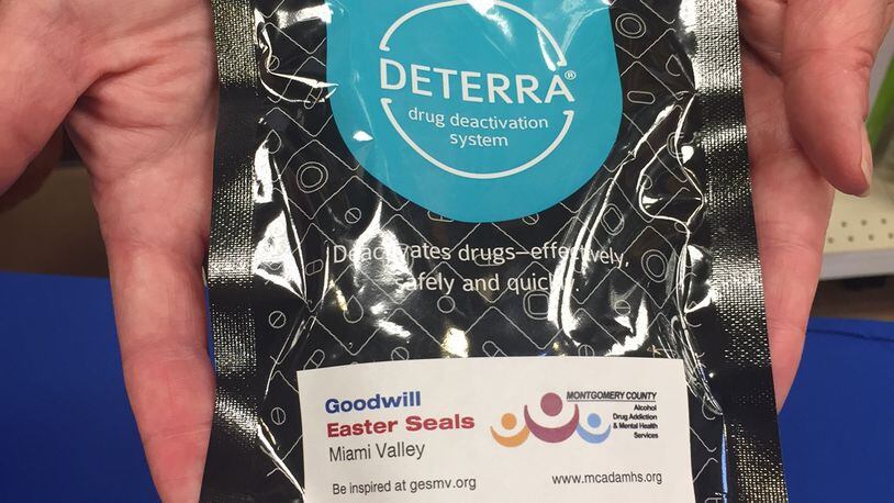 Montgomery County got a grant to distribute drug disposal bags at local pharmacies. The bags allow people to safely get rid of unused opiates so they don’t end up being abused by addicts. CONTRIBUTED