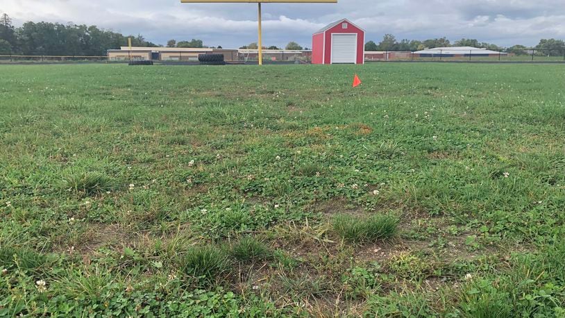 The Dayton school district plans to spend $650,000 to upgrade the football practice fields at five high schools, including Belmont, shown here.