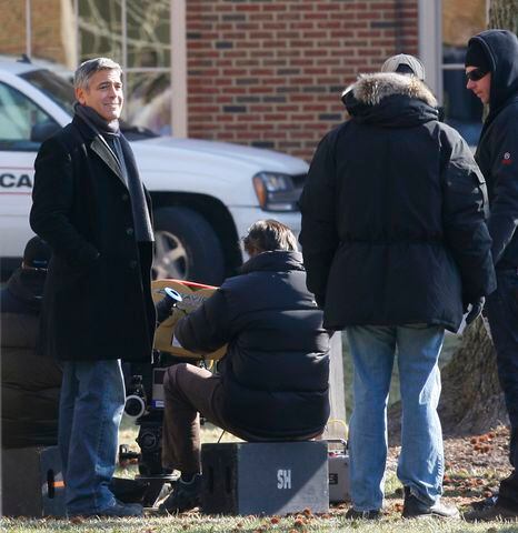 George Clooney films "Ides of March" on Miami U's campus in Oxford, Ohio