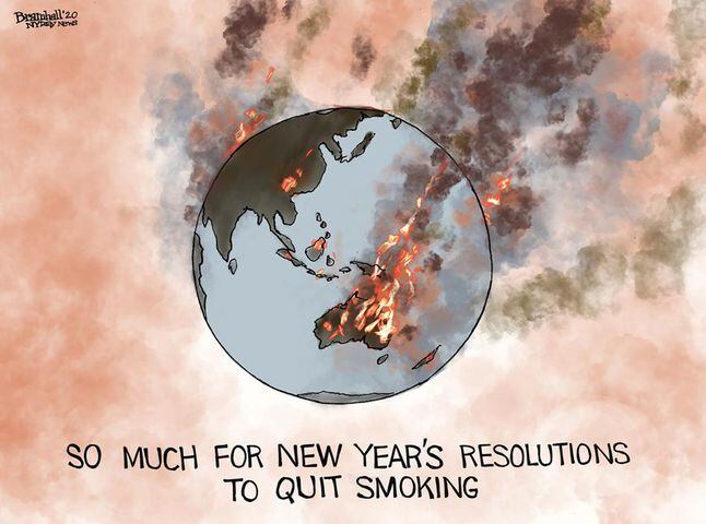 Week in cartoons: New Year’s resolutions, climate change and more
