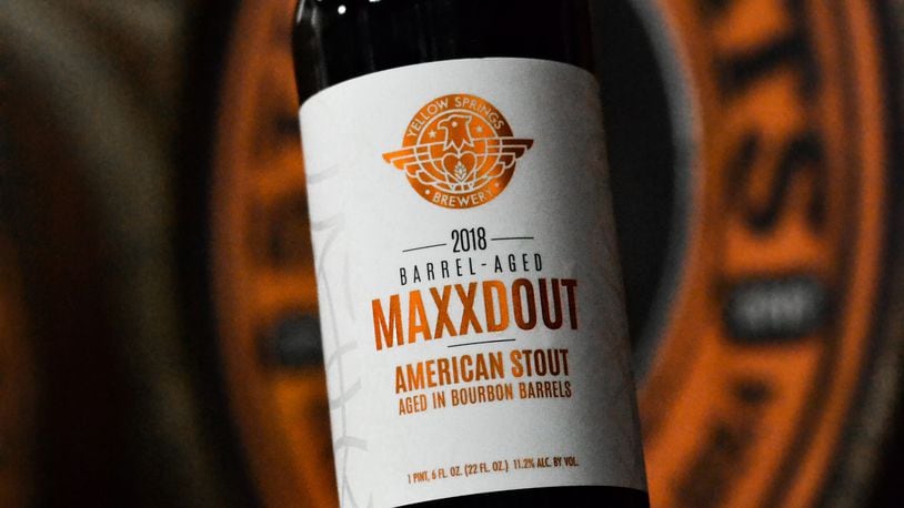 Yellow Springs Brewery's 2018 Barrel-Aged Maxxdout Stout go on sale today, Nov. 30, 2018. CONTRIBUTED