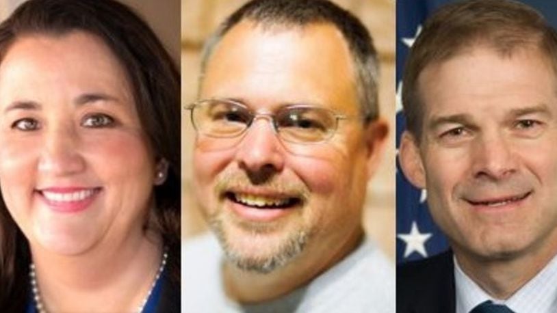 The candidates for the 4th Congressional District in Ohio are Democrat Shannon Freshour, Libertarian Steve Perkins and U.S. Rep. Jim Jordan, R-Urbana