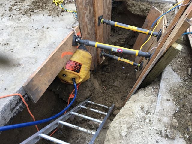 PHOTOS: 2 Oakwood city workers rescued from collapsed trench