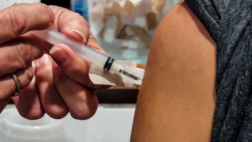 Centerville City Schools’ students 16 to 18 years old can get the Pfizer vaccine Wednesday, the district announced on its website. NICK GRAHAM / STAFF