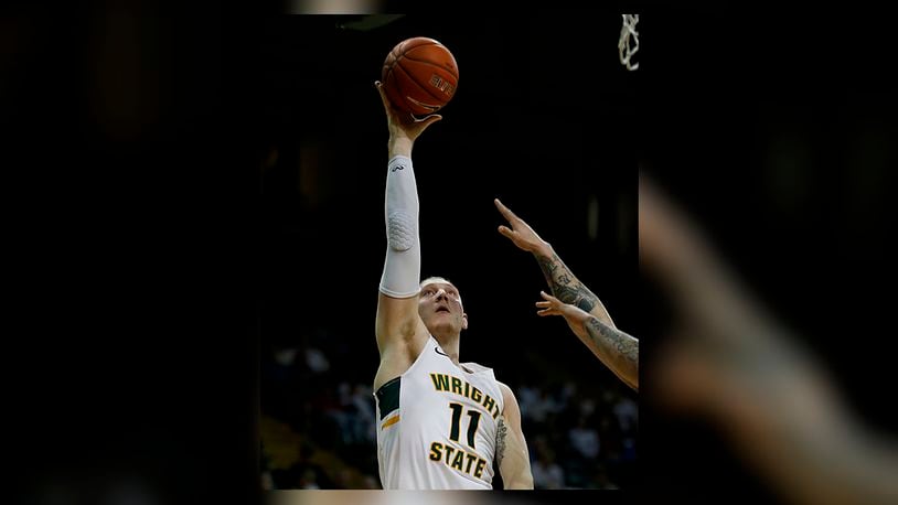 Wright State University center Loudon Love scored 24 points and grabbed nine rebounds in Friday’s win over UIC. E.L. Hubbard/FILE PHOTO