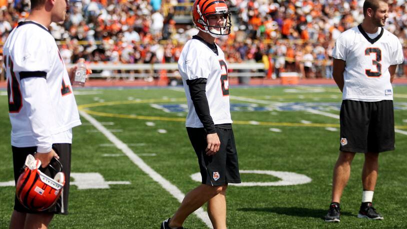 The Bengals practiced at Welcome Stadium on Aug. 22, 2010.