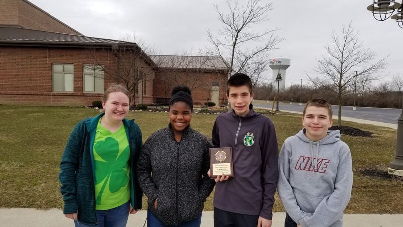 Northmont’s Academic Team won the state championship and is heading to the Nation’s Capitol. Pictured from left to right: Samantha Street, Amara Nwanoro, Sean Scranton and Zach Weeks. CONTRIBUTED