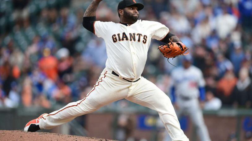 Panda was grand: Pablo Sandoval pitches perfect ninth for Giants