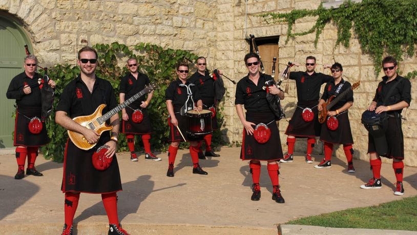 The Red Hot Chilli Pipers, the bagpipe-heavy rock outfit that won the top prize on the televised U.K. talent program, “When Will I Be Famous,” performs at Victoria Theatre in Dayton on Thursday, April 21.