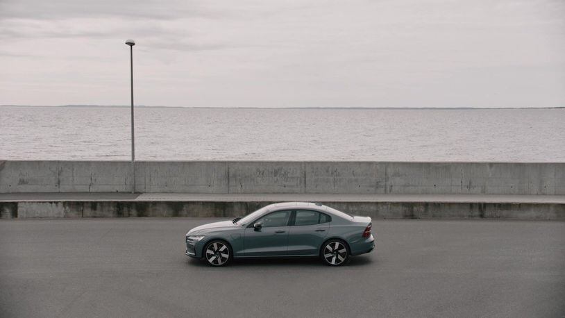 The 2023 Recharge's turbocharged 2.0-liter four-cylinder engine has an electric-motor assist for a combined 455 horsepower and 523 pound-feet of torque. Contribute photo by Volvo
