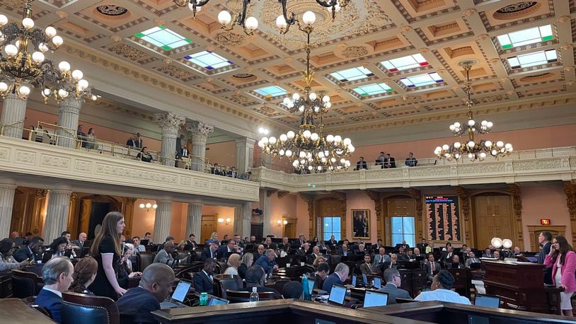 Lawmakers fill the House Chamber as they prepare to vote on the final version of the state's 2024-2025 general revenue budget.