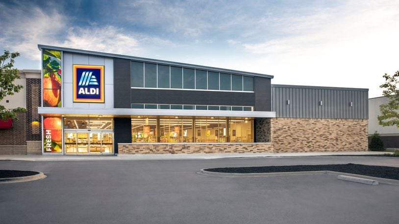 PIctured is an ALDI location in Plain City. It grocery store is similar to one that will open at 2619 Miamisburg Centerville Road inside a building that, until February 2021, was home to Barnes & Noble. ALDI will completely renovate the facility, revamp the building façade, install a new loading dock and update parking. CONTRIBUTED