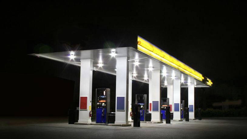 Stock image of a gas station.
