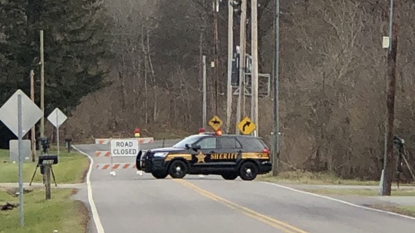 The Warren County Sheriff’s Office continued to block Oregonia Road, east of Lebanon, Friday morning while investigating a fatal shooting overnight that resulted in the death of an 18-year-old Centerville man. STAFF/LAWRENCE BUDD