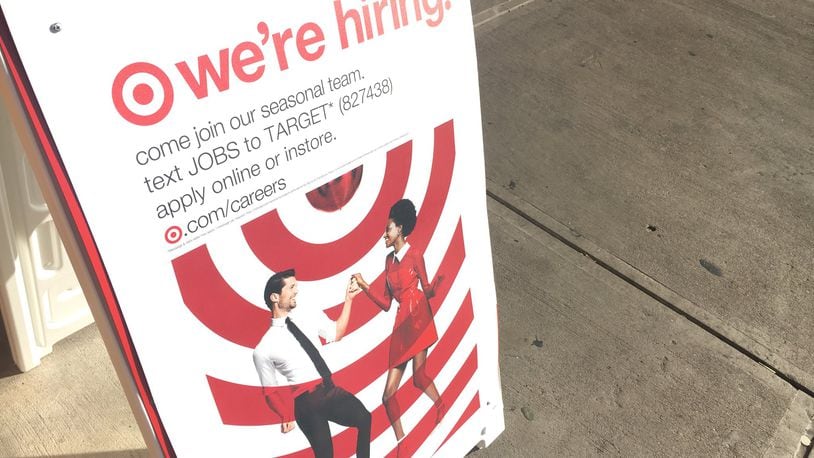 Target is one of many companies hiring for the holidays. STAFF PHOTO / HOLLY SHIVELY